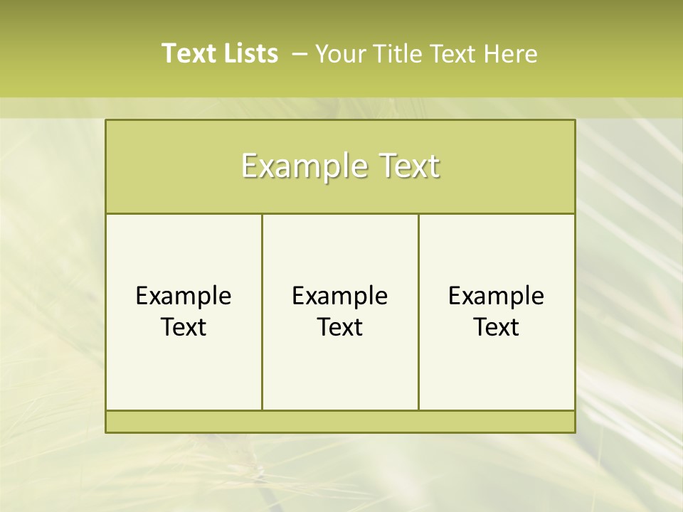 Grain Sun Grass PowerPoint Template