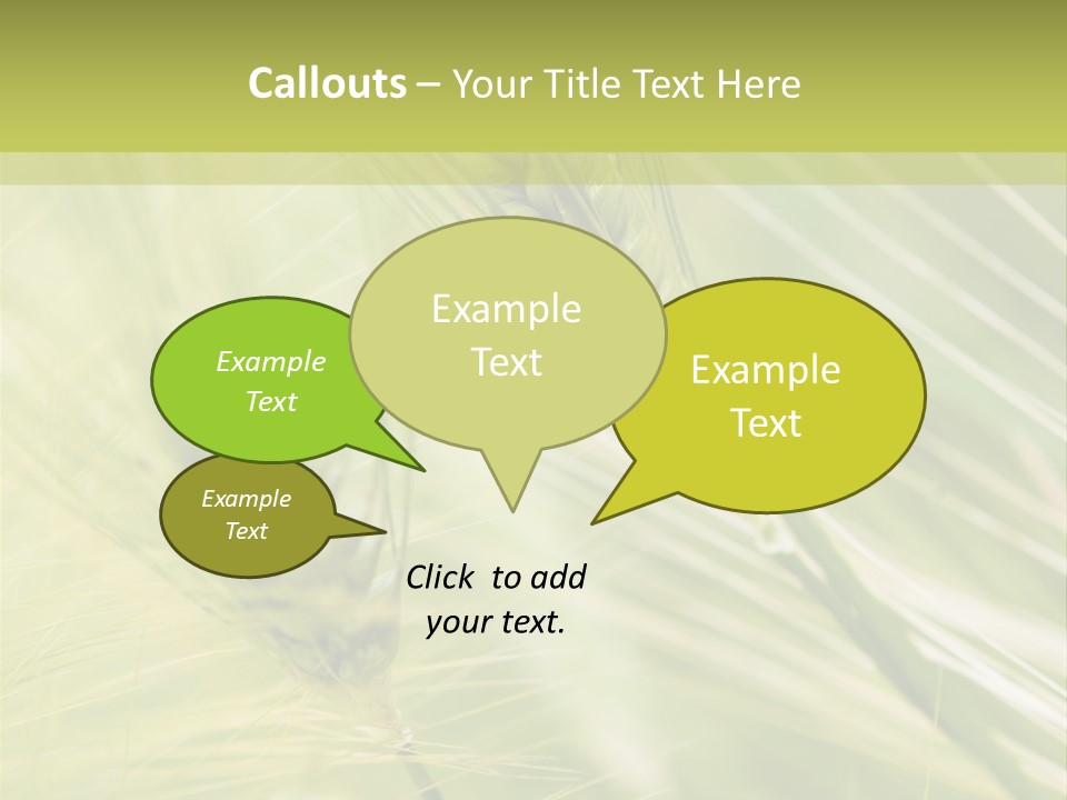 Grain Sun Grass PowerPoint Template