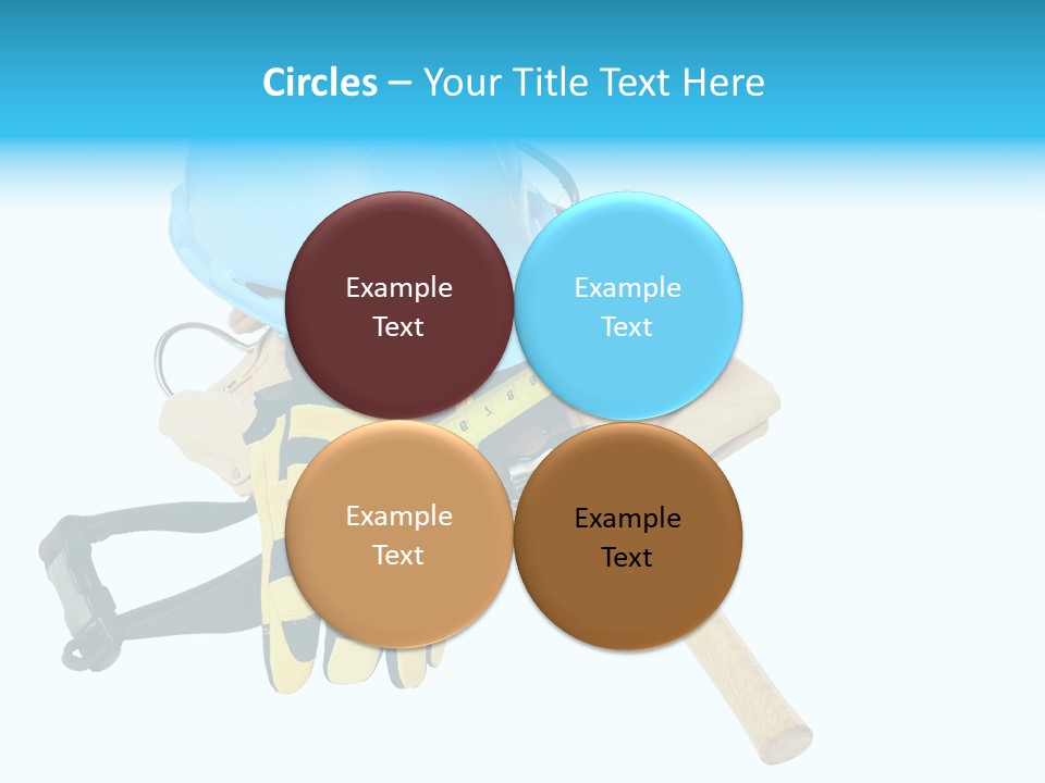 Tool Blue Measuring PowerPoint Template