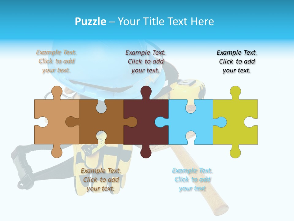 Tool Blue Measuring PowerPoint Template