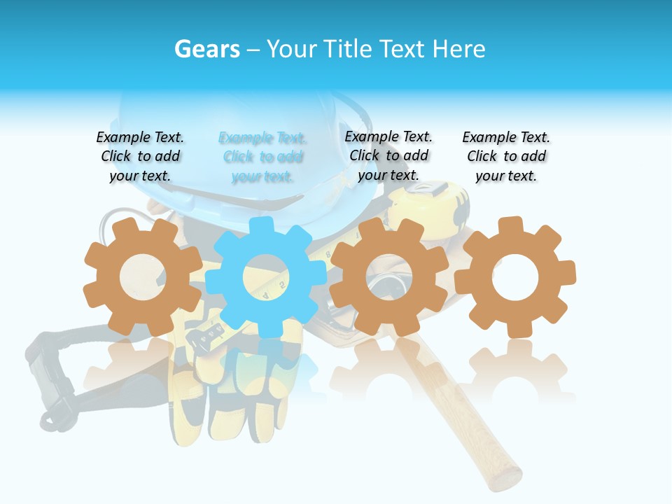 Tool Blue Measuring PowerPoint Template