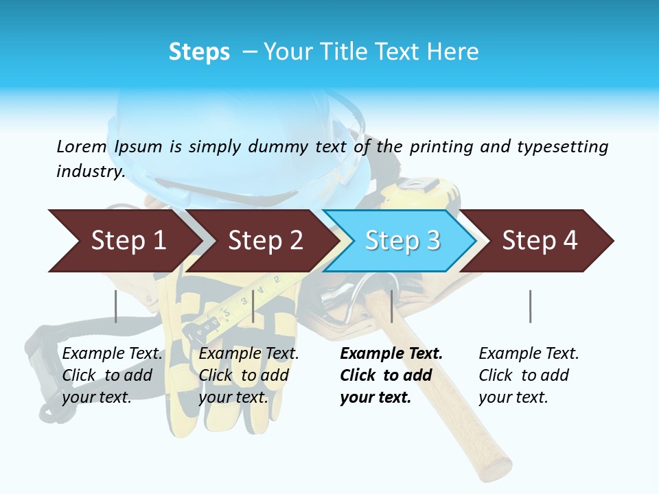 Tool Blue Measuring PowerPoint Template