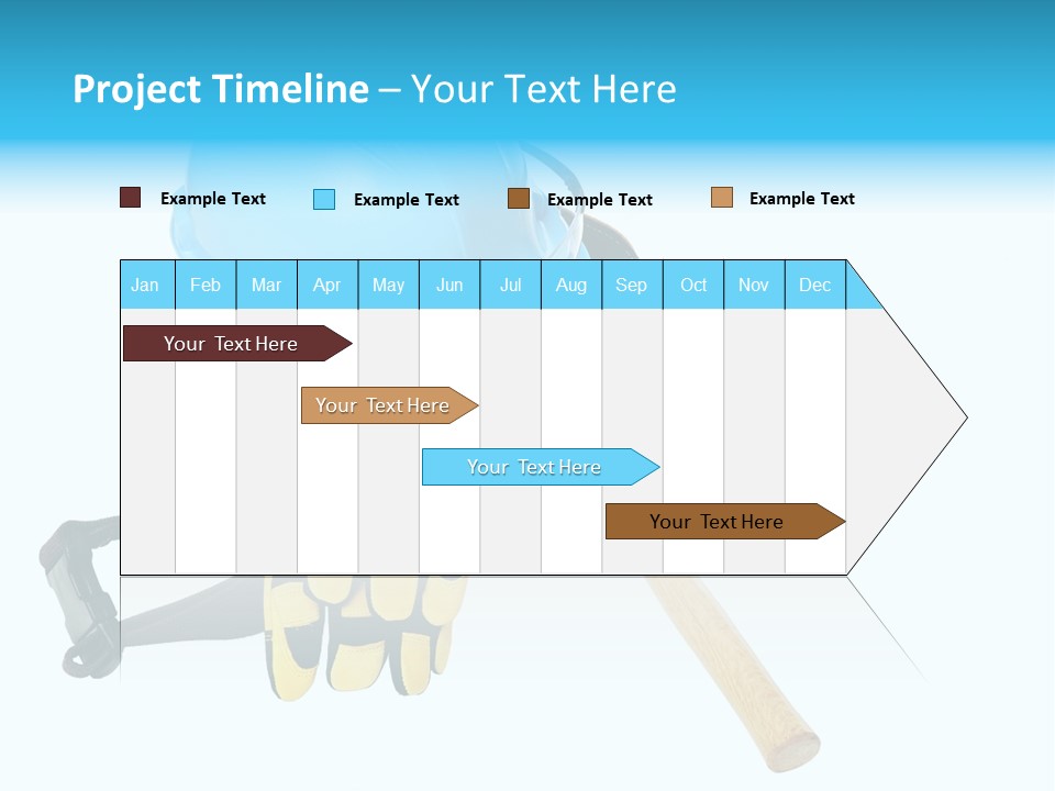 Tool Blue Measuring PowerPoint Template