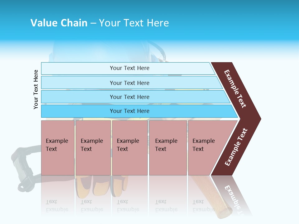 Tool Blue Measuring PowerPoint Template