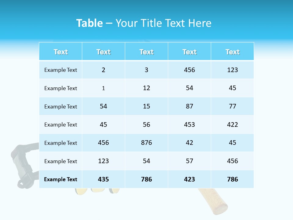 Tool Blue Measuring PowerPoint Template