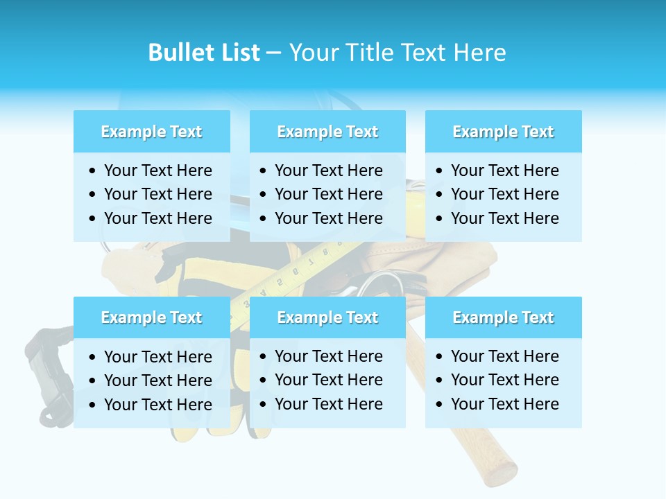 Tool Blue Measuring PowerPoint Template