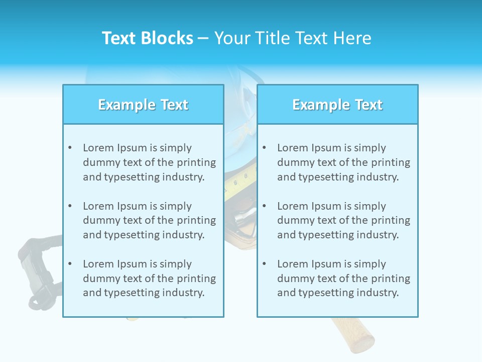 Tool Blue Measuring PowerPoint Template