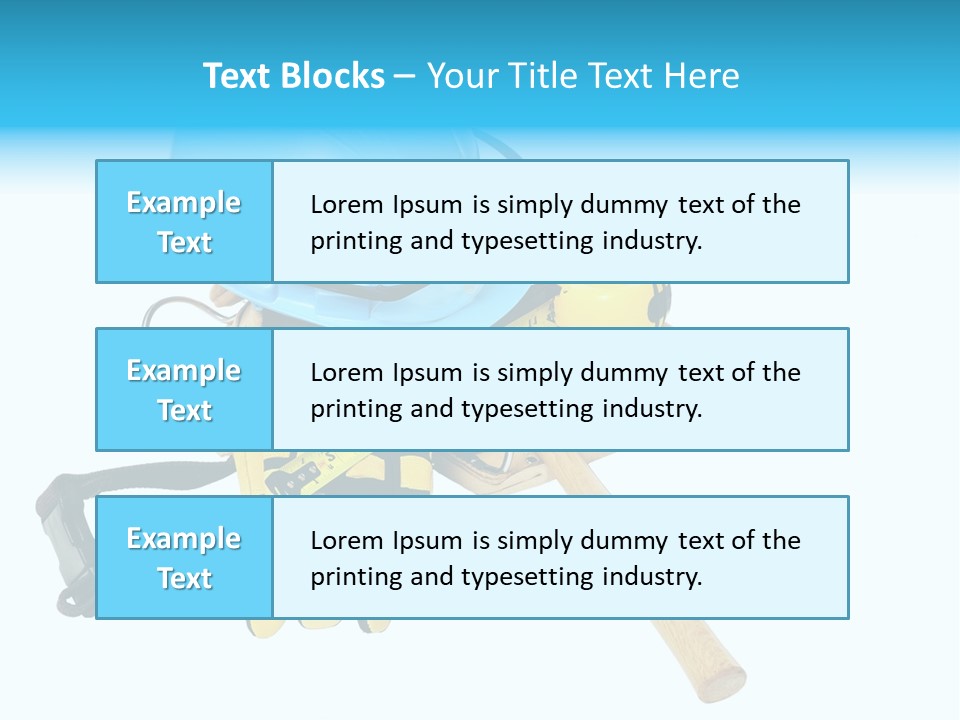Tool Blue Measuring PowerPoint Template
