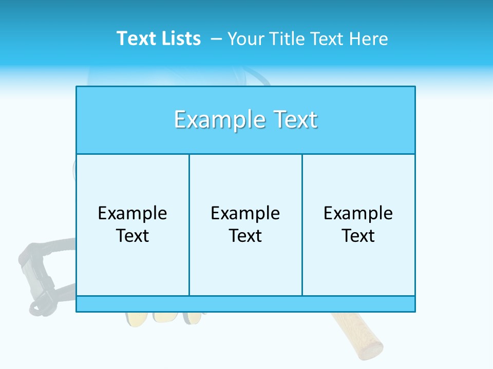 Tool Blue Measuring PowerPoint Template