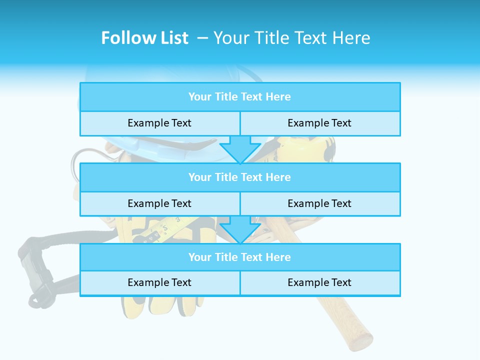 Tool Blue Measuring PowerPoint Template