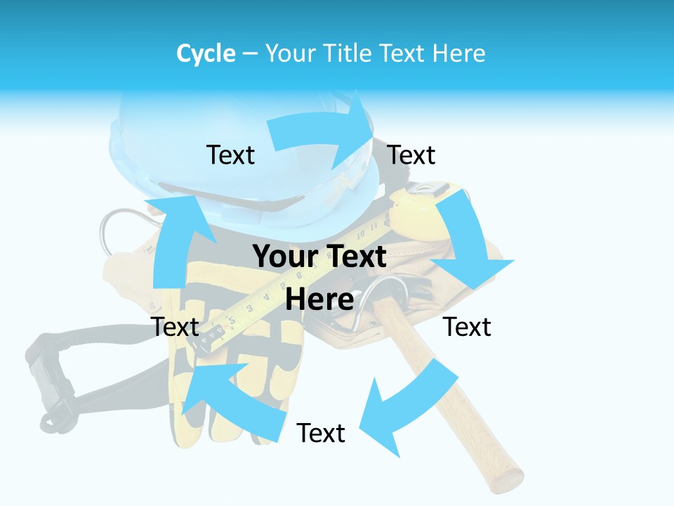 Tool Blue Measuring PowerPoint Template
