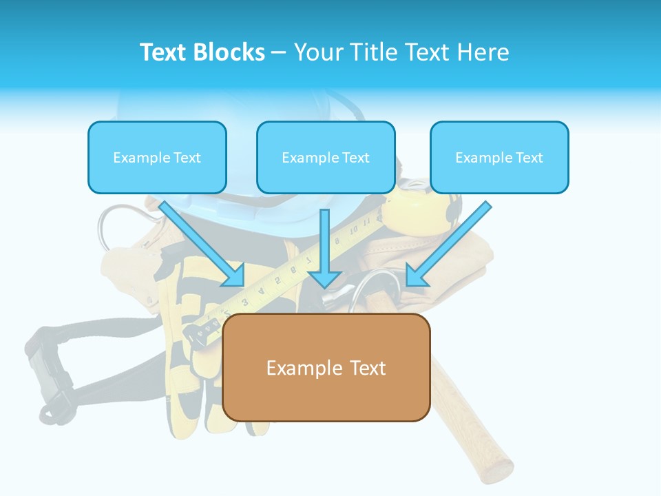 Tool Blue Measuring PowerPoint Template