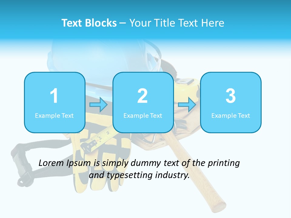 Tool Blue Measuring PowerPoint Template