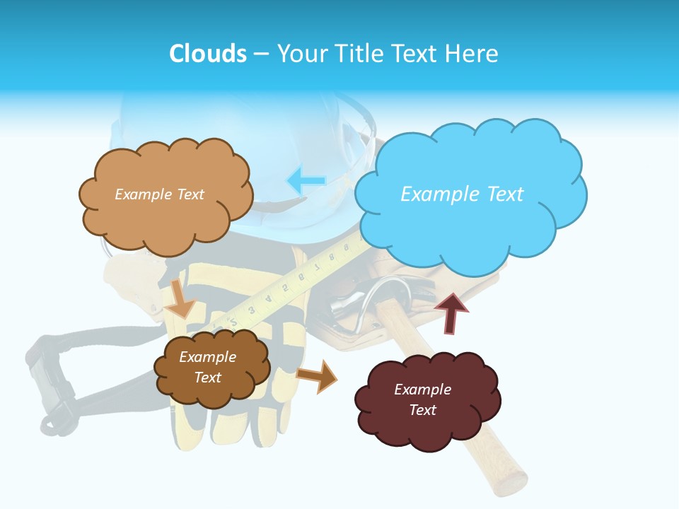 Tool Blue Measuring PowerPoint Template