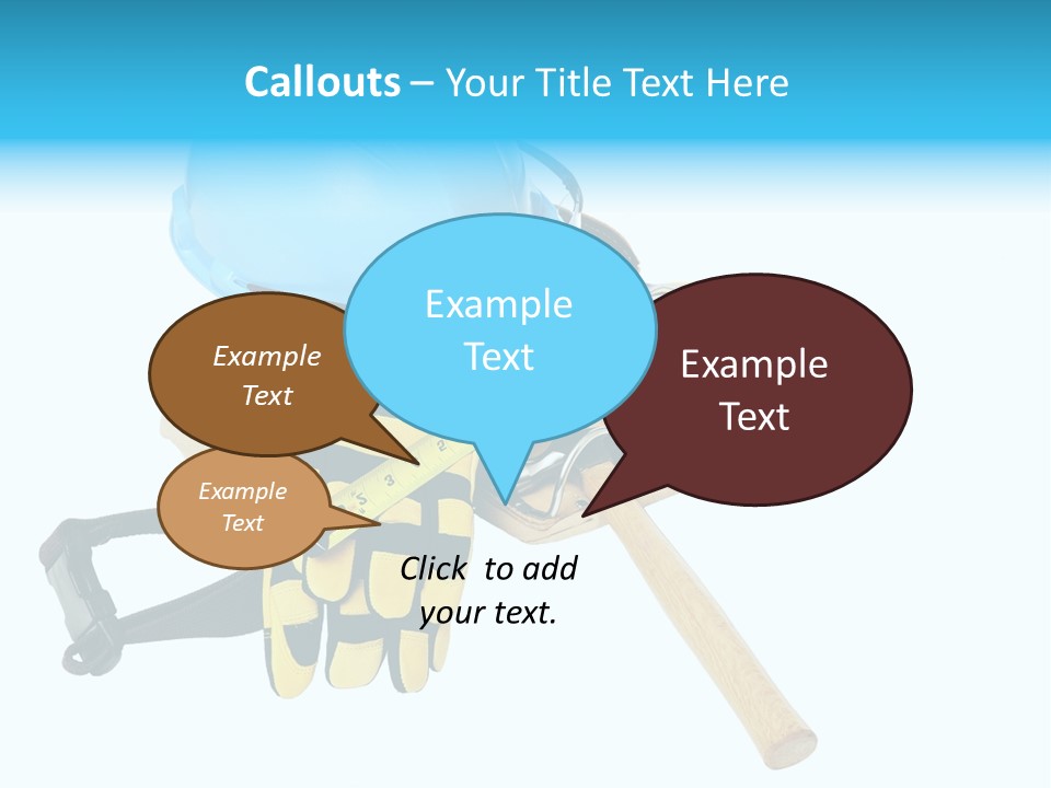 Tool Blue Measuring PowerPoint Template