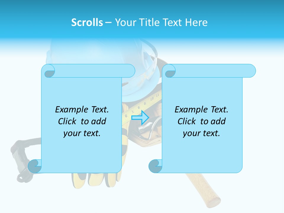 Tool Blue Measuring PowerPoint Template