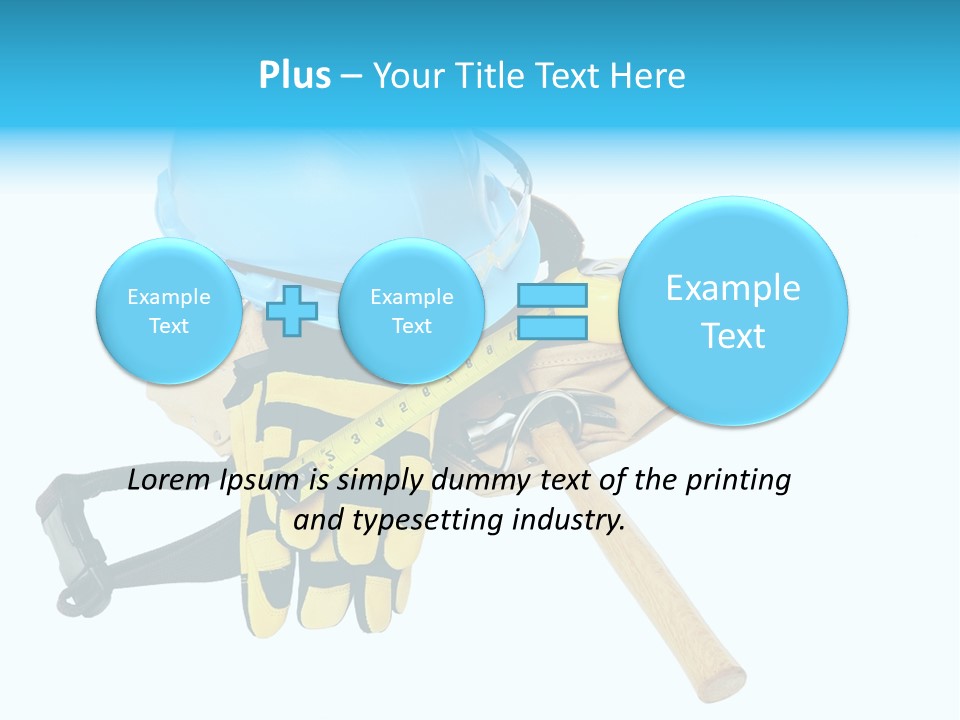 Tool Blue Measuring PowerPoint Template
