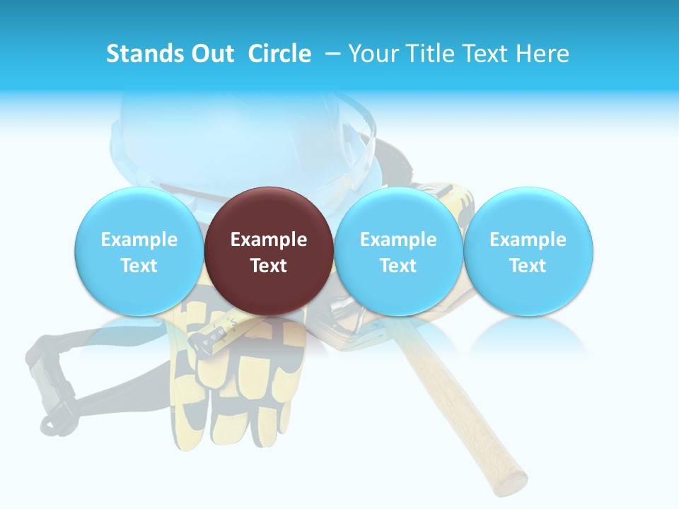 Tool Blue Measuring PowerPoint Template