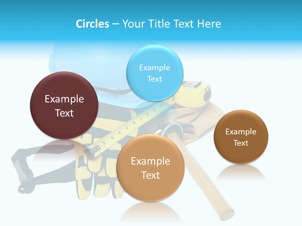 Tool Blue Measuring PowerPoint Template