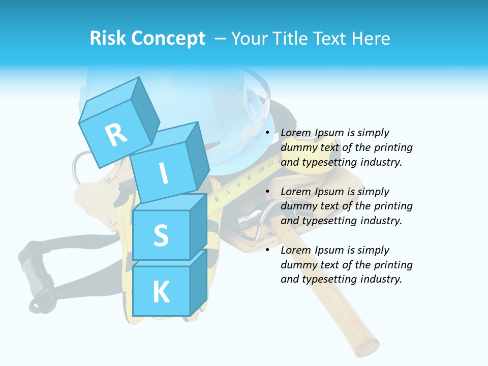 Tool Blue Measuring PowerPoint Template