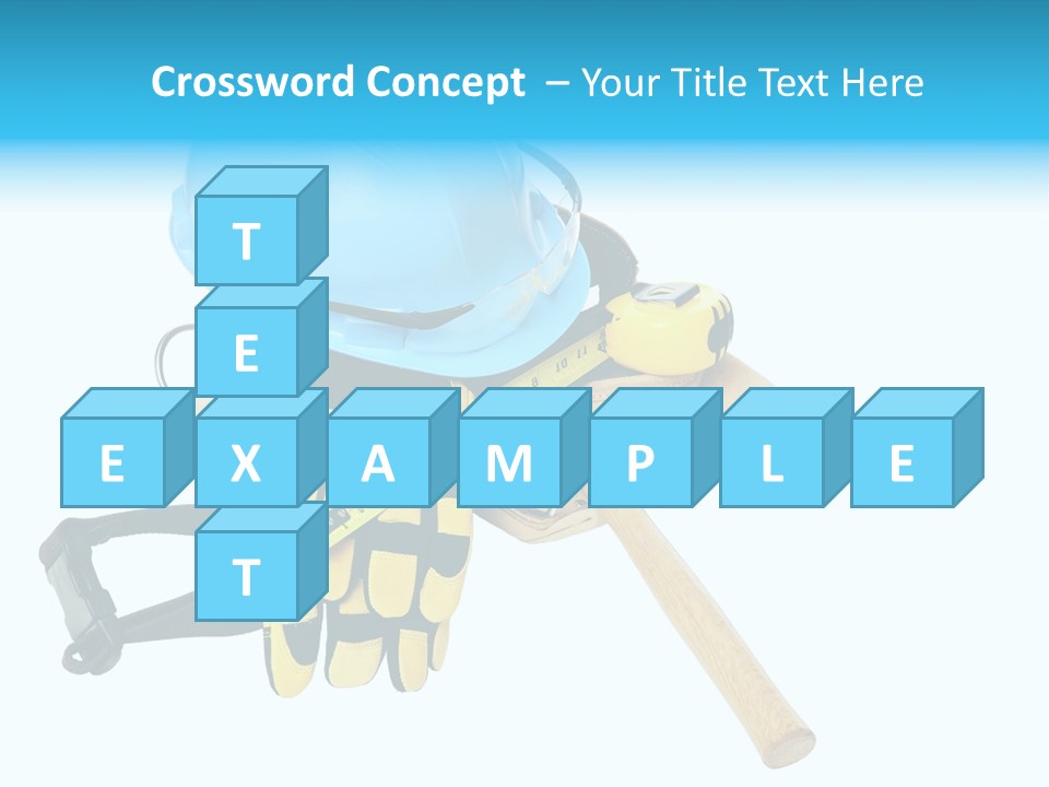 Tool Blue Measuring PowerPoint Template