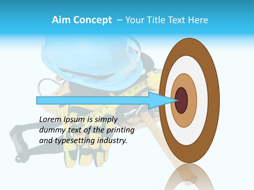 Tool Blue Measuring PowerPoint Template