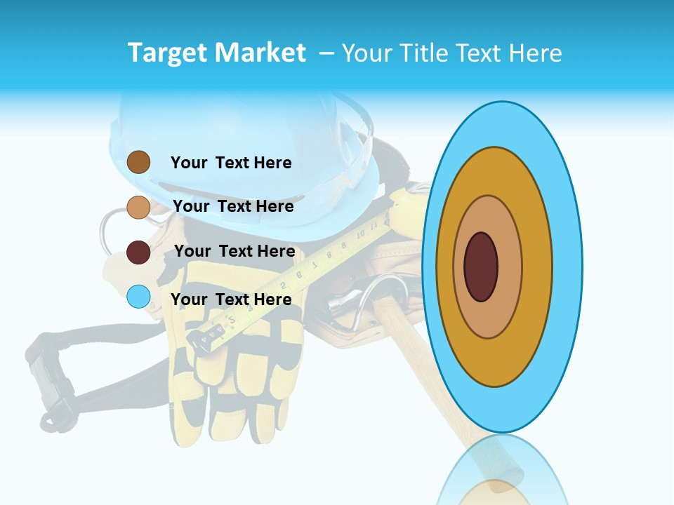 Tool Blue Measuring PowerPoint Template