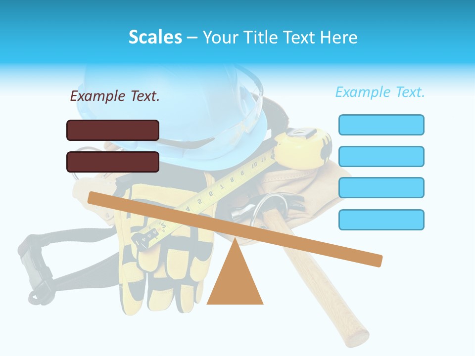 Tool Blue Measuring PowerPoint Template
