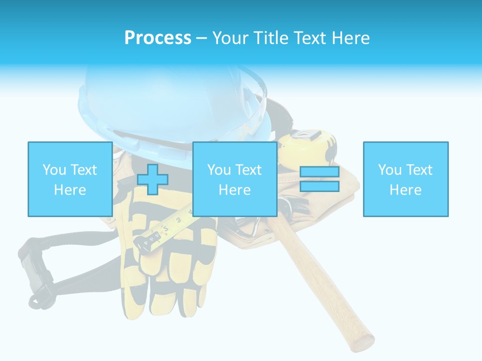 Tool Blue Measuring PowerPoint Template