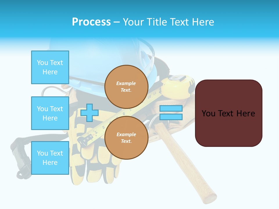 Tool Blue Measuring PowerPoint Template
