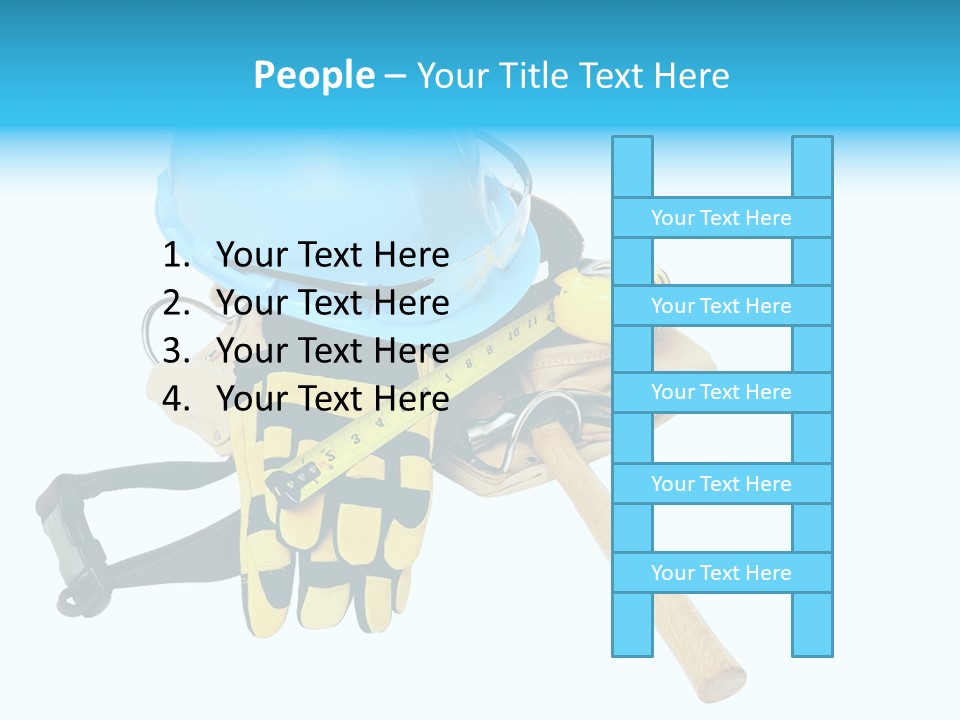 Tool Blue Measuring PowerPoint Template