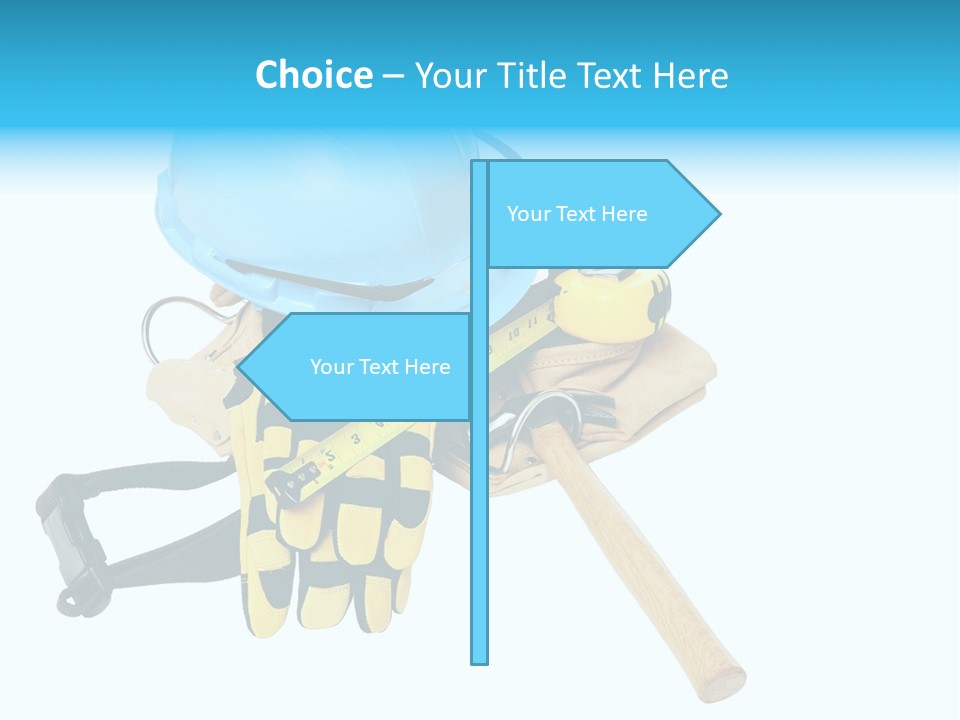 Tool Blue Measuring PowerPoint Template