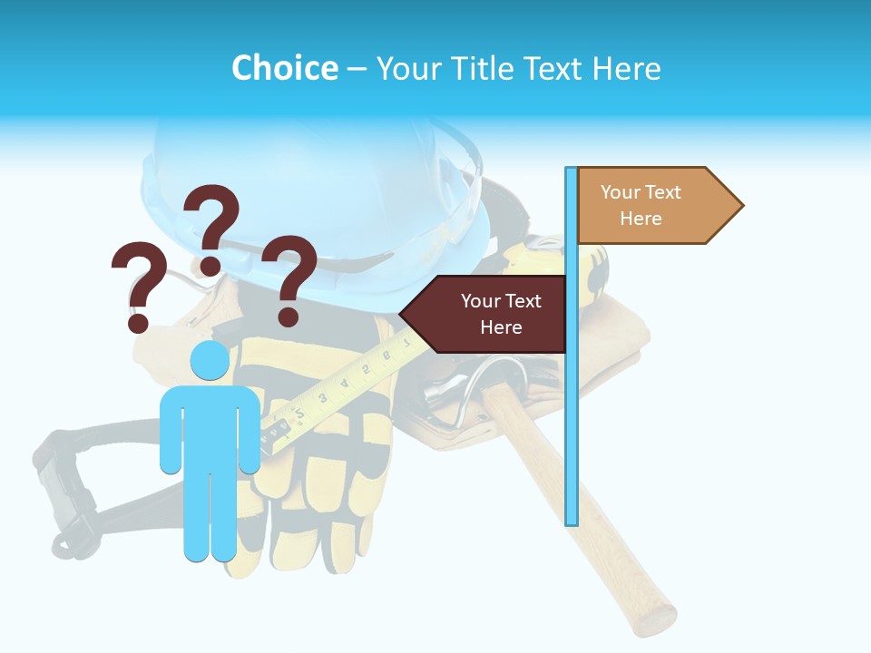 Tool Blue Measuring PowerPoint Template