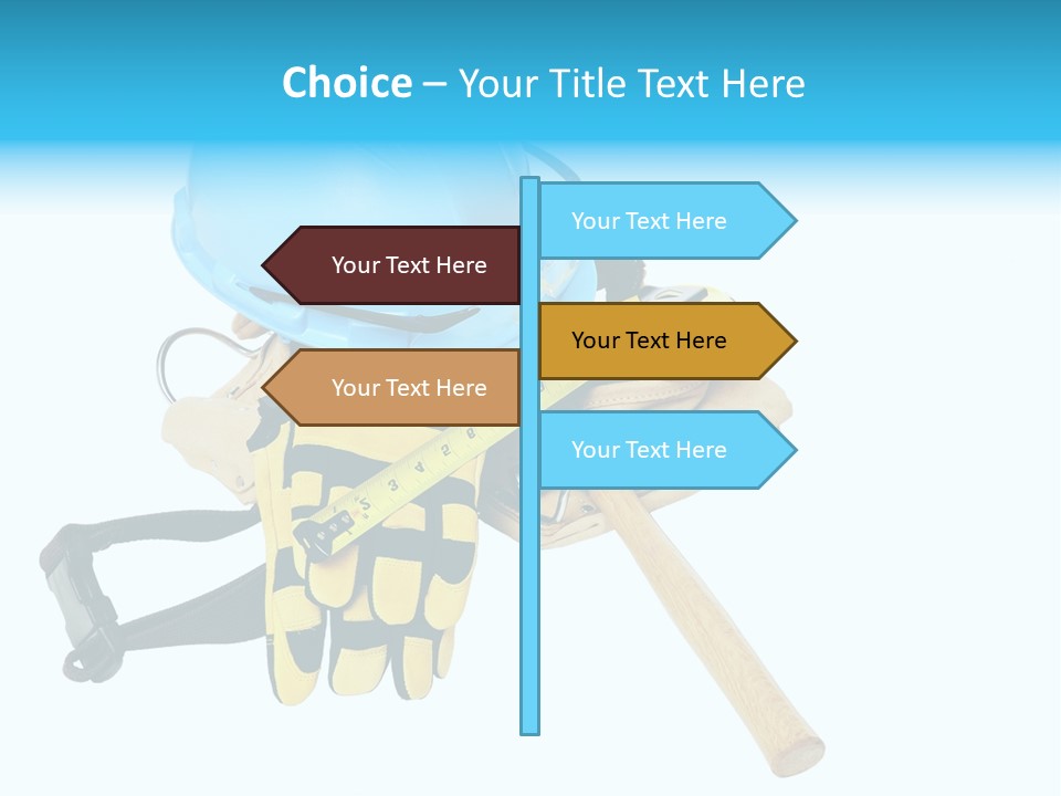 Tool Blue Measuring PowerPoint Template