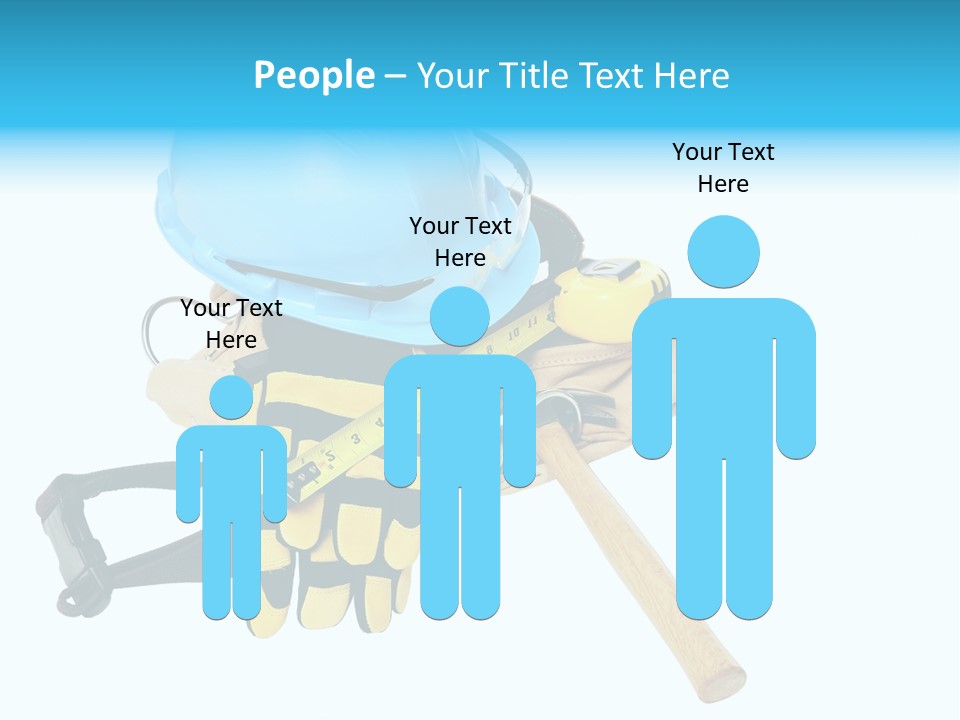 Tool Blue Measuring PowerPoint Template