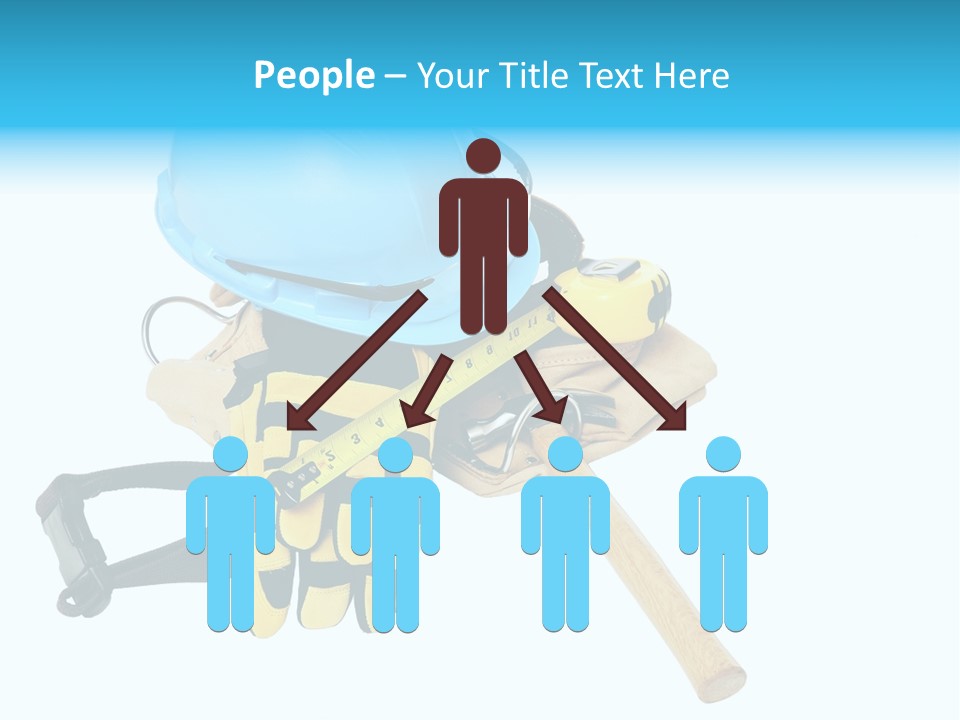 Tool Blue Measuring PowerPoint Template