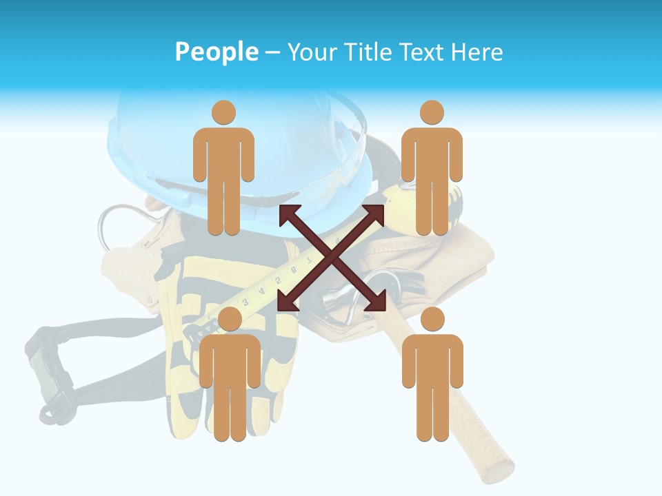 Tool Blue Measuring PowerPoint Template