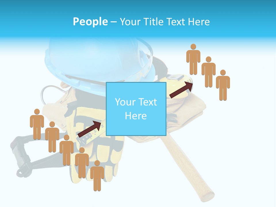 Tool Blue Measuring PowerPoint Template