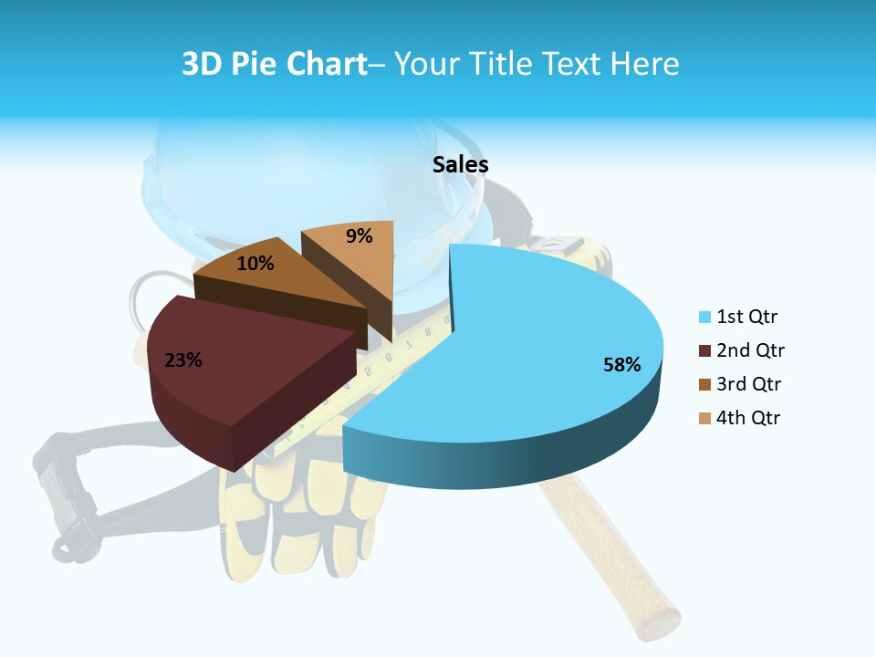 Tool Blue Measuring PowerPoint Template