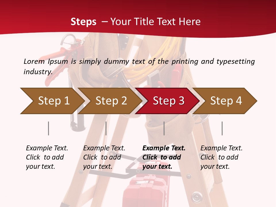 Cord Renovation Isolated PowerPoint Template