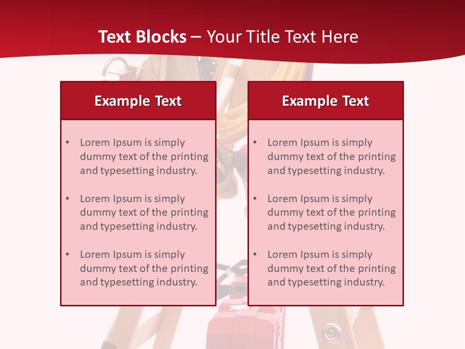 Cord Renovation Isolated PowerPoint Template