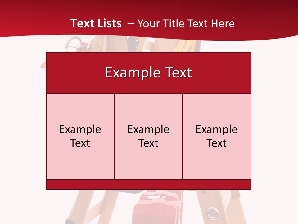 Cord Renovation Isolated PowerPoint Template
