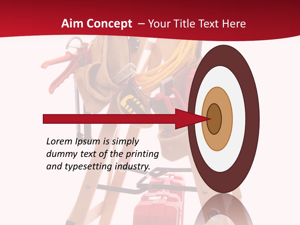 Cord Renovation Isolated PowerPoint Template