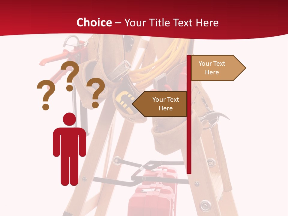 Cord Renovation Isolated PowerPoint Template