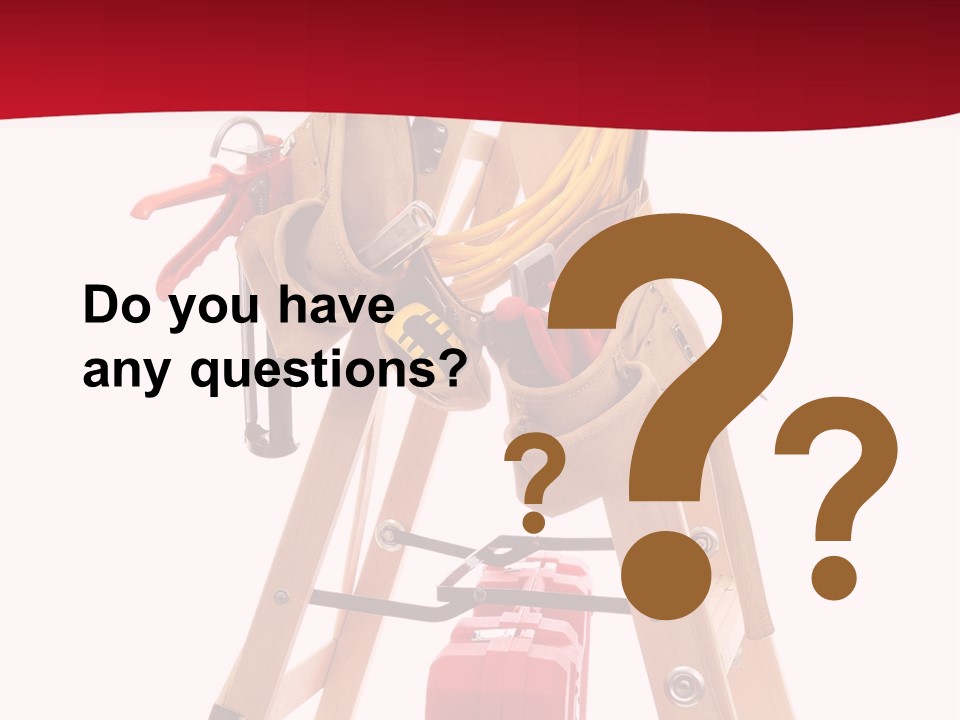 Cord Renovation Isolated PowerPoint Template