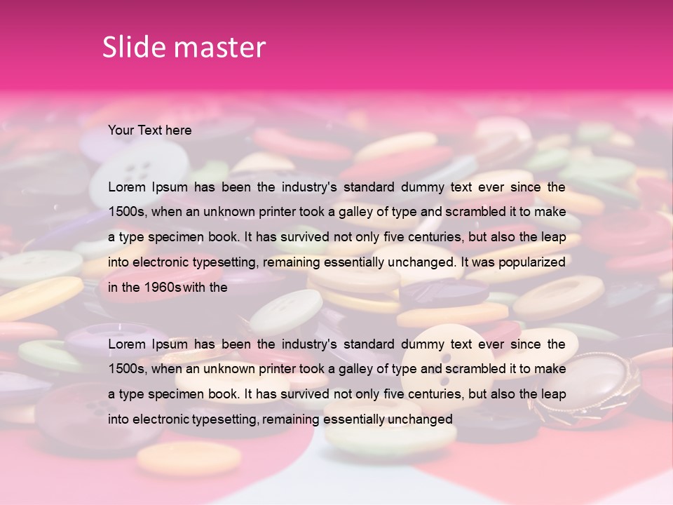 Wool Clothes Macro PowerPoint Template