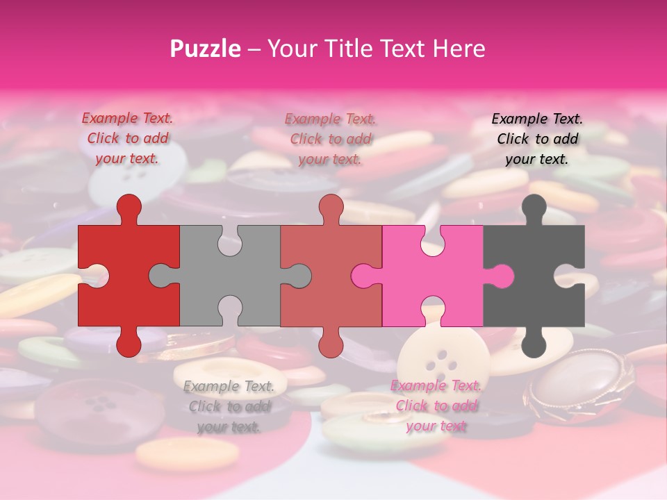 Wool Clothes Macro PowerPoint Template