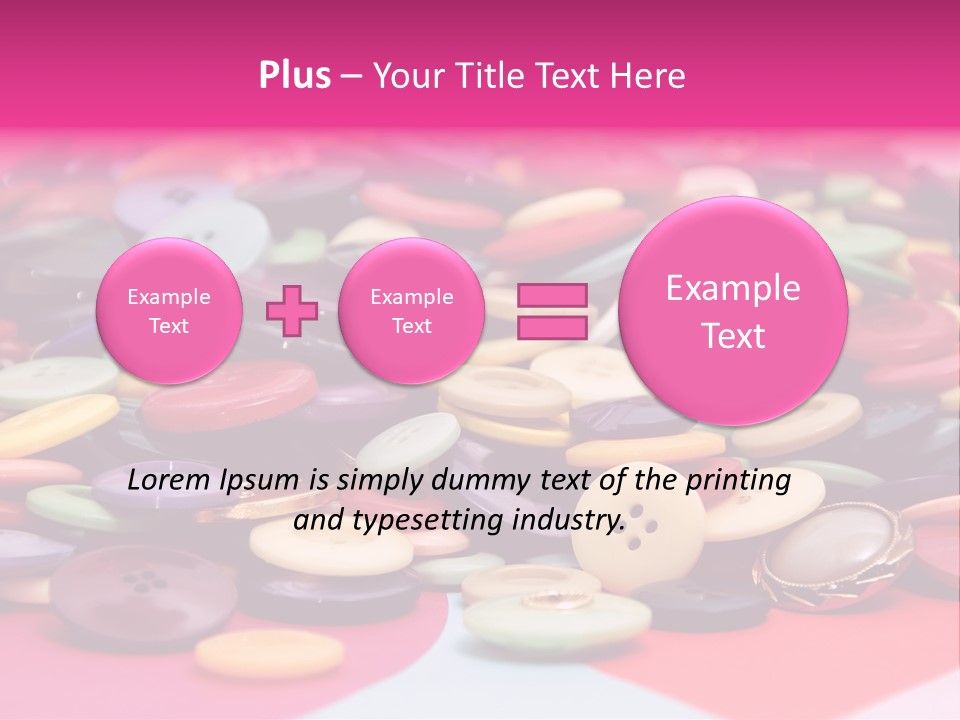 Wool Clothes Macro PowerPoint Template