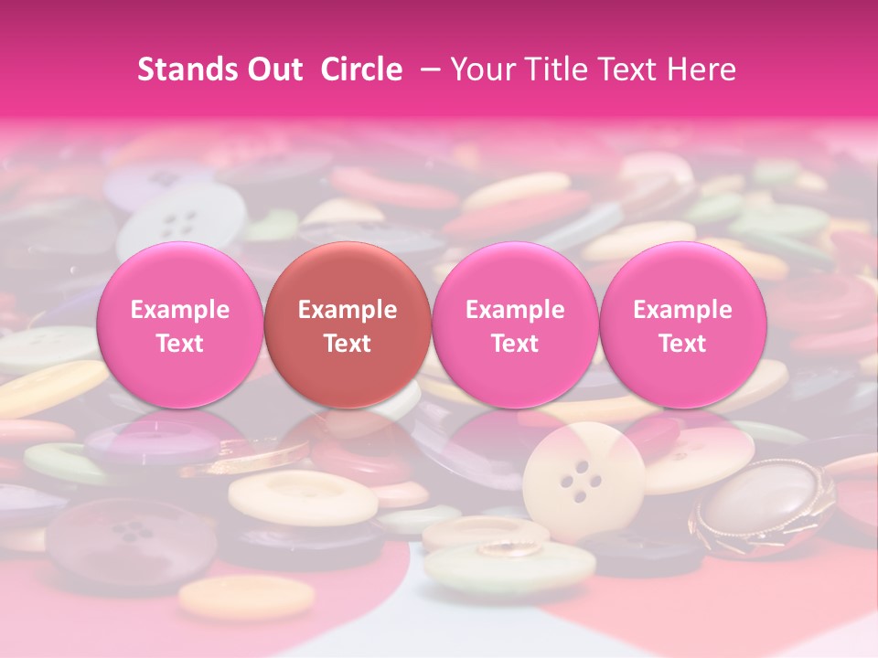 Wool Clothes Macro PowerPoint Template