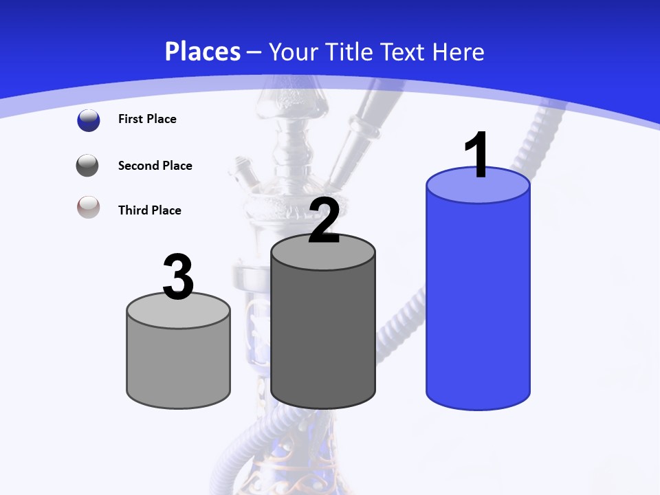 Arabic Blue Fog PowerPoint Template